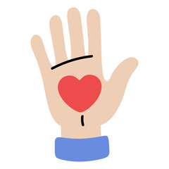 Heart in Hand Icon