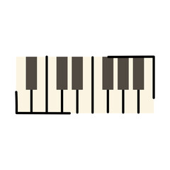Fototapeta premium Piano Keys Graphic
