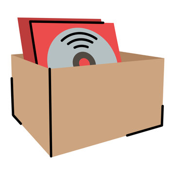 Vintage Record Box