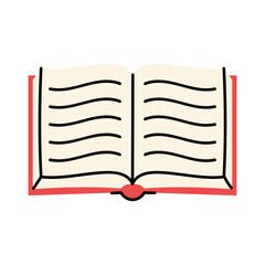 Open Book Illustration