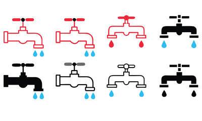 water tap vector