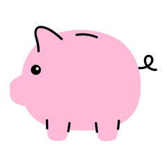 Cute Pink Piggy Bank
