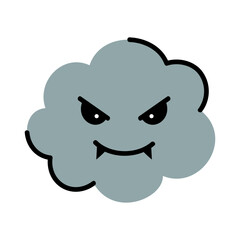 Angry Cloud Symbol