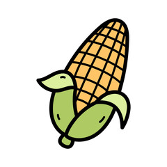 Vibrant Corn Cob Icon