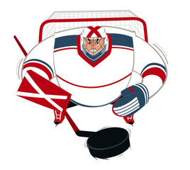 アイスホッケーのゴールキーパー