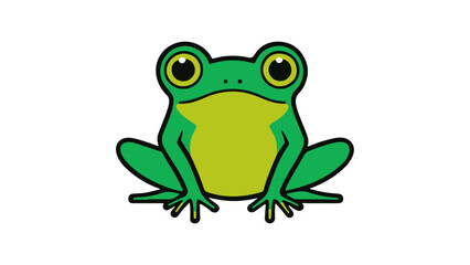 simple frog vector illustration