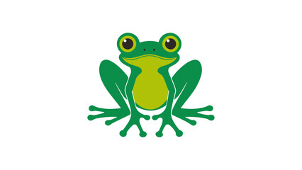 cute frog with big legs vector illustration cartoon style