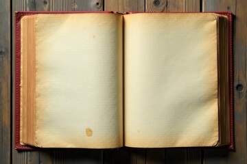 Close-up of textured vintage book pages; faded ink, old, journal, grunge