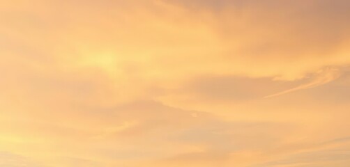 Fototapeta premium Soft peach to pastel yellow vertical stripes with subtle cloud streaks create a serene, calming sky effect, backdrop, decor