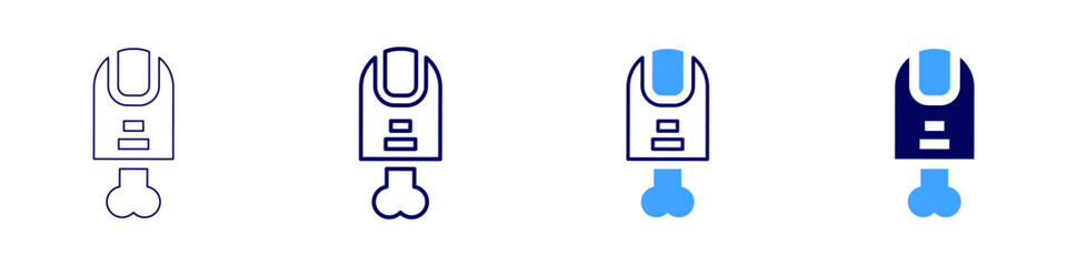 Creepy crawlies​ icon in 4 different styles. Thin Line, Line, Bold Line, Duotone. Duotone style. Editable stroke