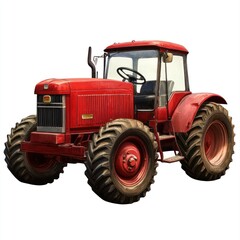 Obraz premium Farm tractor transparent background