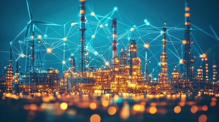Industrial complex connected by digital network