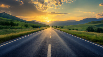 Fototapeta premium road to the mountains