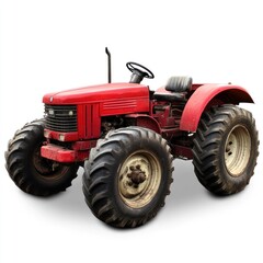 Obraz premium Farm tractor transparent background