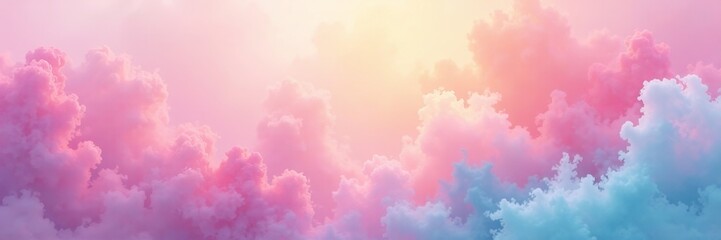 Fototapeta premium Subtle pastel hues blending into a soft watercolor effect, blending, background, graphic