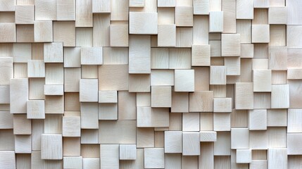 Textured wooden block wall interior design wall art modern space close-up abstract aesthetics