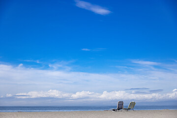 夏の海岸の風景-6