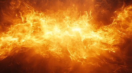 Fiery Abstract Background with Dynamic Flames