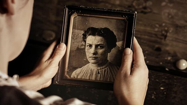 Historisches Portrait einer jungen Frau