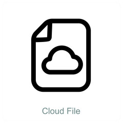 Fototapeta premium Cloud File