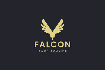 Falcon logo icon illustration, simple logo for branding