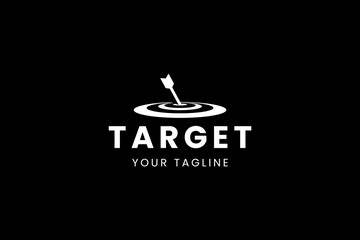 Target logo icon illustration, simple logo for branding