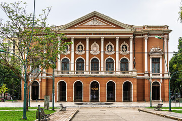 The Theatro da Paz, Peace Theater at Belem, in the state of Para, in Brazil.