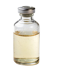 Glass Medical Bottle With Liquid Isolated On Transparent Or White Background, Cutout Png