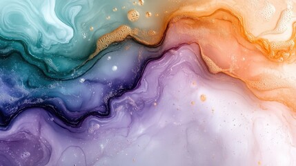 Obraz premium Soft Pastel Swirls in Gentle Colors for Modern Background Design