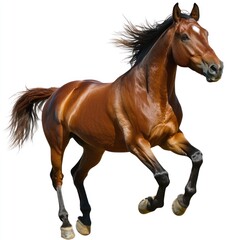 Naklejka premium Horse running transparent PNG