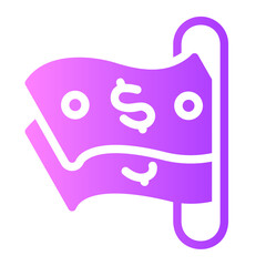money cash Gradient icon