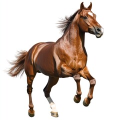 Naklejka premium Horse running transparent PNG