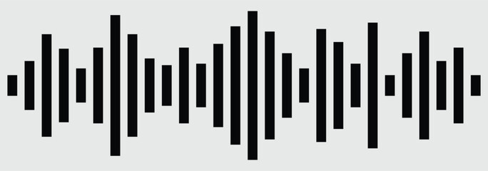 Obraz premium Set sound or audio wave icon. Music player sound bar. Record interface. Equalizer icon with soundwave line. Sound wave recording icons for podcast or online music audio streaming voice icon. 