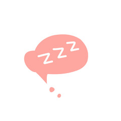 zzz sleep bubble vector elements
