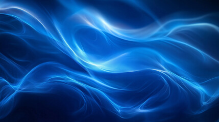 Fototapeta premium abstract blue smoke background with waves