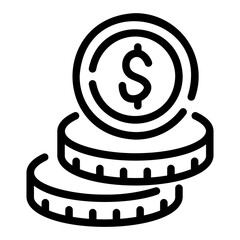 coin Line Icon