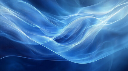 Fototapeta premium abstract blue smoke background with waves