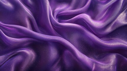Obraz premium Luxurious purple liquid swirls, flowing dynamic waves with soft highlights and reflections