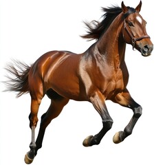Naklejka premium Horse running transparent PNG