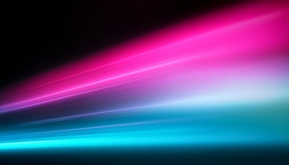 Fototapeta premium abstract aqua pink color gradient ultraviolet defocused radiance soft texture on dark black background neon blur glow color light overlay copy space