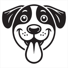 Fototapeta premium Funny facial expression vector illustration, Cute kawaii face clipart Design 