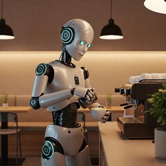 Robot performing human job