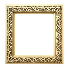 A golden-framed Islamic icon illustration set against a white background. PNG