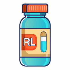 Fototapeta premium bottle of pills