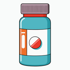 Fototapeta premium bottle of pills