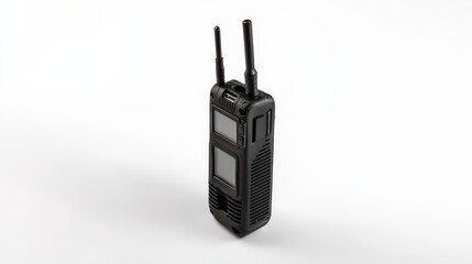 Handheld walkie-talkie for outdoor adventures providing reliable communication in wilderness and emergency situations