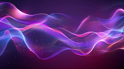 Transparent smooth wave, curve on abstract background