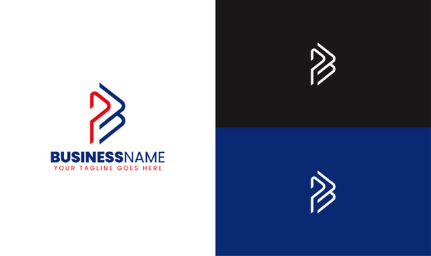 P&B logo, PB monogram, lettermark logo, creative logo design, black and white branding, modern typography logo, minimalist logo
