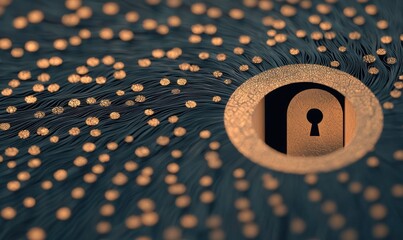 Unlocking secrets keyhole close-up abstract imagery home macro lens