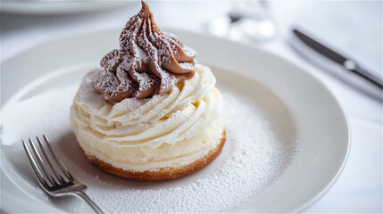 Cafe and delicious sweets generated by AI